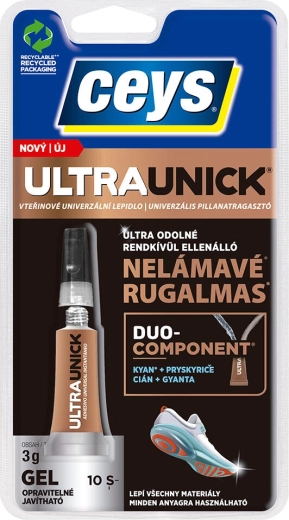 Sekundno ljepilo gel ULTRAUNICK 3 g