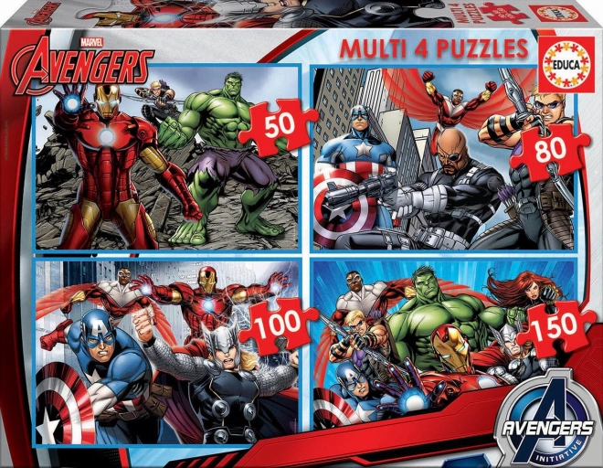 Educa Dječje Puzzle Avengers 4u1