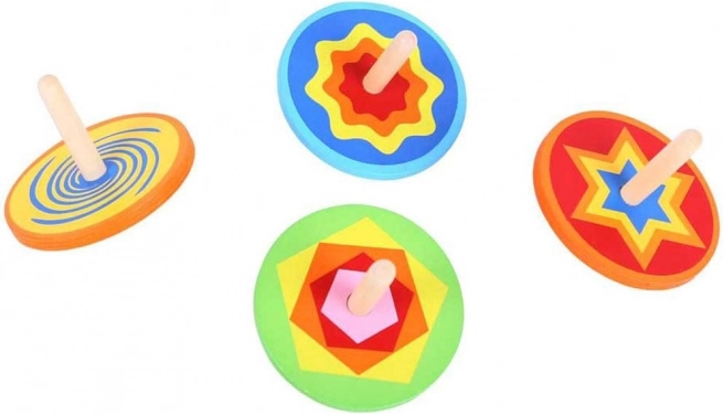 Drvena šarena vrteška Bigjigs Toys