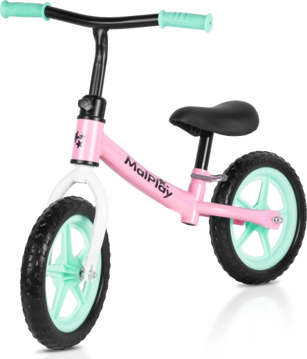 FLIKO balance bike pink-turquoise-white