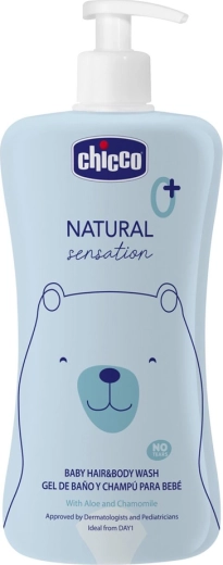 Chicco Natural Sensation šampon za kosu i tijelo s alojom i kamilicom 500 ml