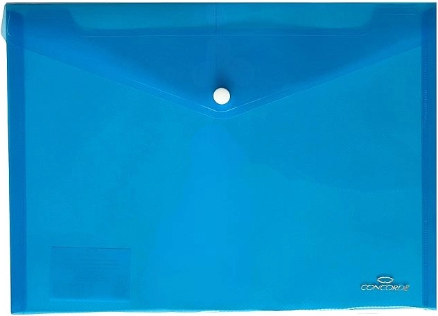 Spisovne mape CONCORDE s drukom A4 – prozirno plava