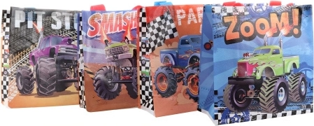 Poklon-vrećica MONSTER TRUCK od plastike 20 × 20 × 9 cm
