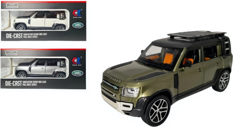Metalni model Land Rover Defender 1:24 sa svjetlom i zvukom