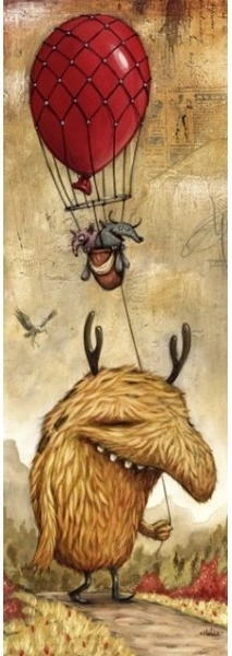 Vertikalna slagalica Zozoville: crveni balon 1000 dijelova