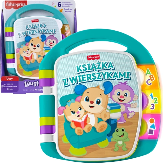 Interaktivna edukativna knjižica s pjesmicama – svjetlo i zvuk FISHER-PRICE (poljska verzija)