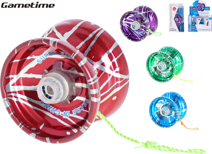 Gametime metalni jojо 5,5 cm, mix 4 boje, 12 kom u kutiji