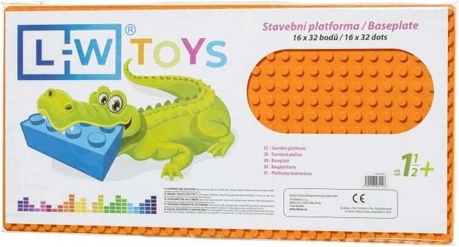 Narančasta građevinska podloga JUNIOR 16x32 točke