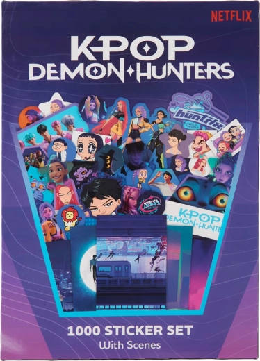 Set od 1000 naljepnica KPop Demon Hunters sa scenama