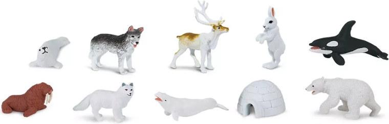Safari Ltd. Arctic – set of miniature animals (48 pcs)