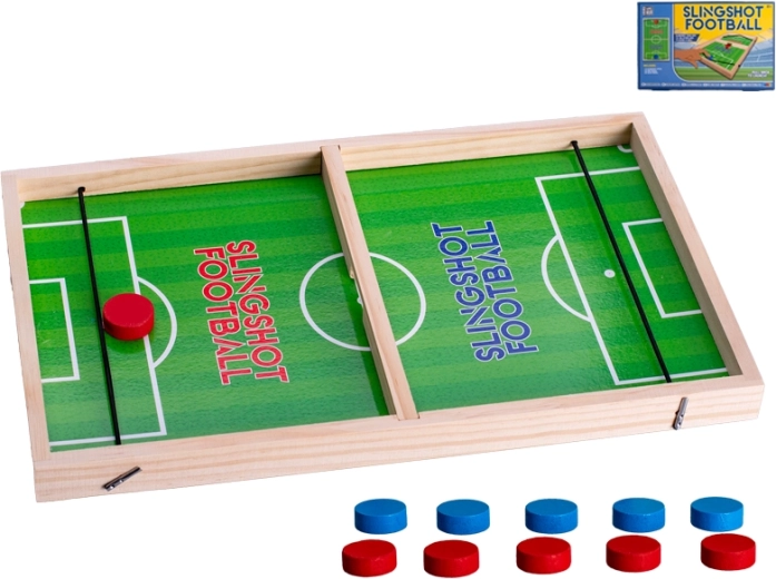 Stolni nogomet s opružnim upravljanjem, drveni