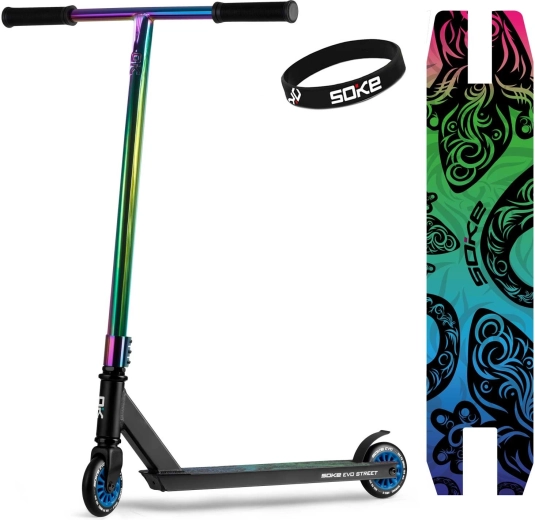 Freestyle romobil Soke EVO street black rainbow
