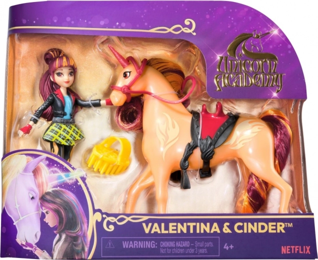 Unicorn Academy figurice Valentina i Cinder 11,5 cm