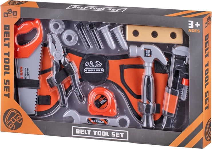 Dječji set alata s remenom 83 cm – 6 dijelova