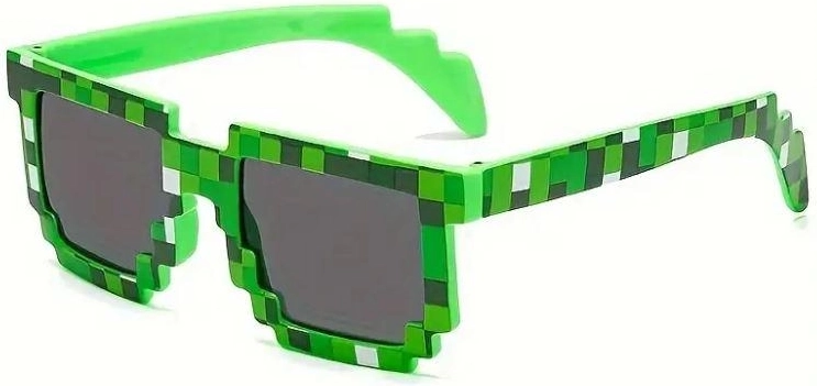Minecraft-style party glasses - 1 piece
