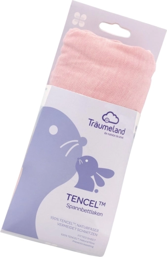 Träumeland zatezna plahta Tencel 40 × 90 cm malve-rose