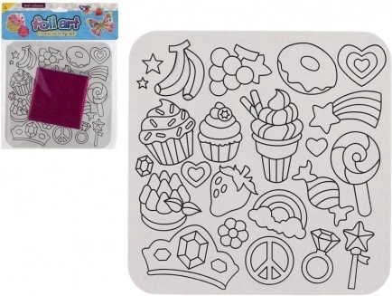 Kreativni set za čarobiranje s folijskim slikama sjajni