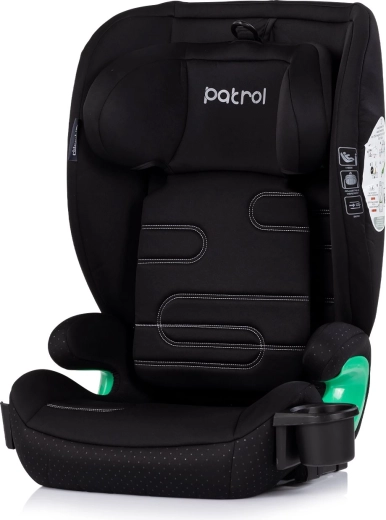 Chipolino Patrol i-Size car seat 100–150 cm ISOFIX noir