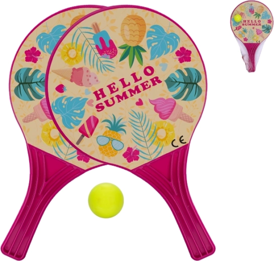 Plažne palice s lopticom 37,5 cm – ružičaste