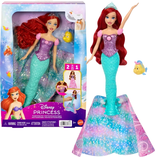 Disney Princess lutka Ariel 2u1 princeza i morska sirena s dodacima