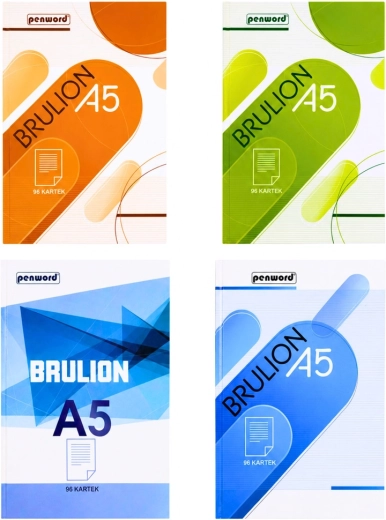 Brulion PENWORD A5, na kvadratiće s rubom, 96 listova - 1 komad