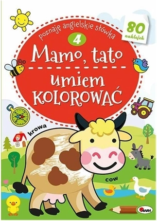 Mama, tata, znam bojati – edukativna bojanka s naljepnicama