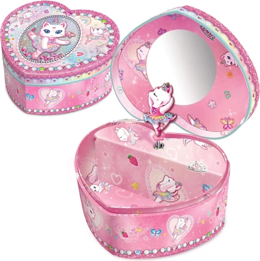 Glazbena kutija za nakit - mačka