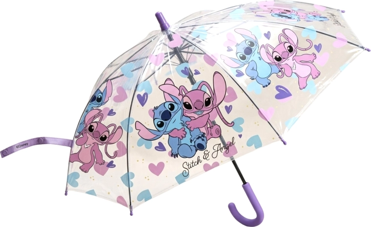 Dječji prozirni kišobran Disney Lilo i Stitch – Stitch i Angel