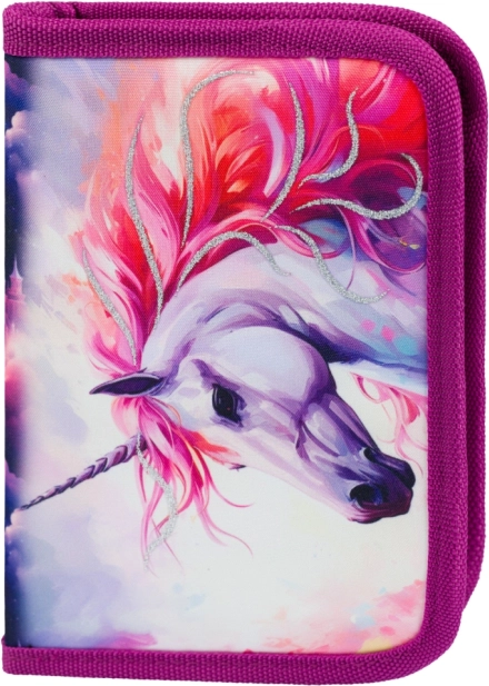 Školski pernica BAAGL Kraljevstvo jednoroga, jednoslojna