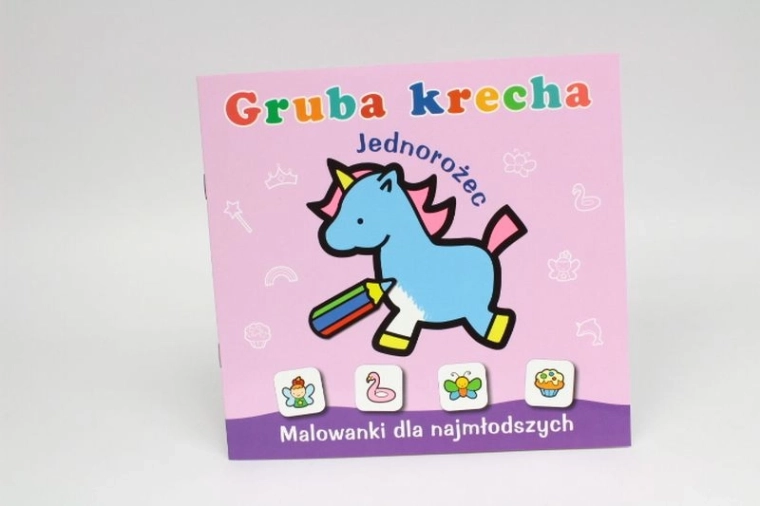 Debela crta jednorog – bojanka s naljepnicama