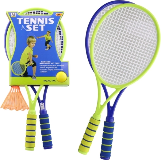 Kids’ racket set with ball and badminton shuttlecock 56.5 cm - 1 piece