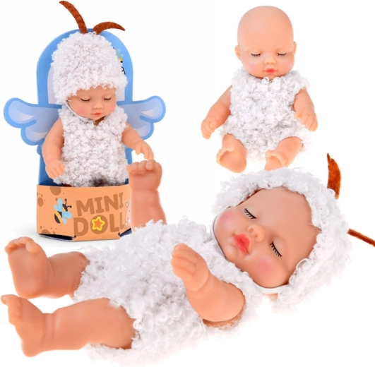 Mini baby doll sheep 11 cm with movable limbs