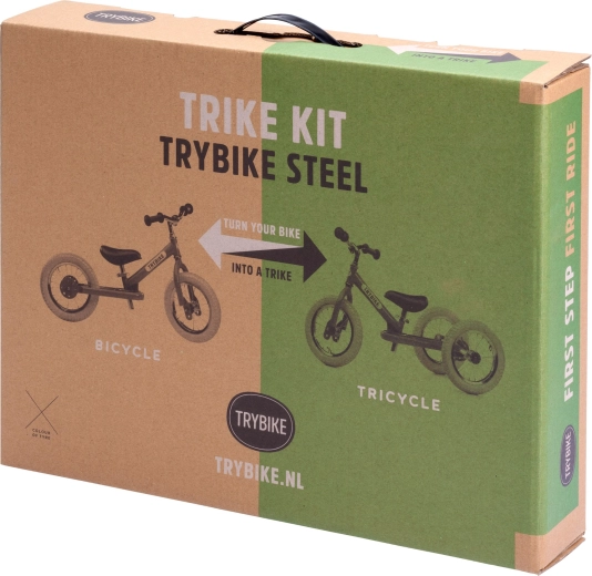 Trybike Vintage set za prenamjenu guralice u tricikl s krem kotačem
