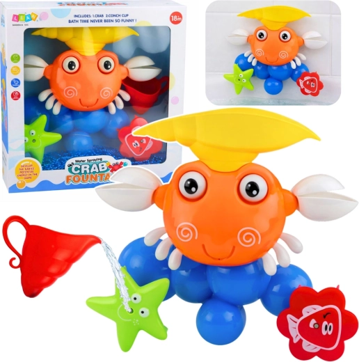 Kupačka igračka rak s fontanom i vakuumskim čašicama