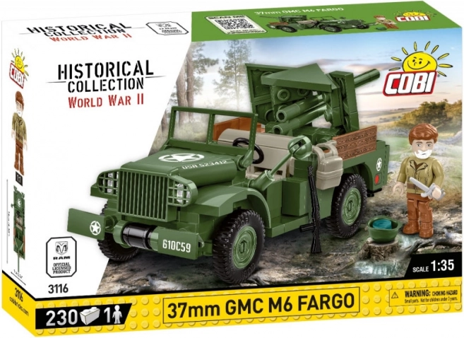Model od kockica 37 mm GMC M6 Fargo