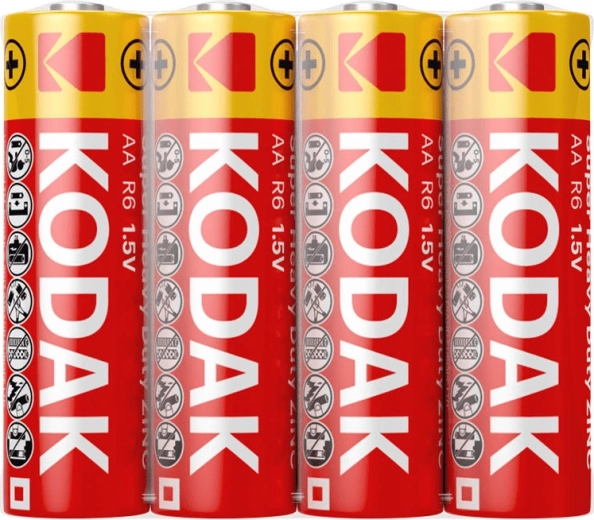 Kodak Heavy Duty cink-ugljična AA (R6) baterija, 4 kom