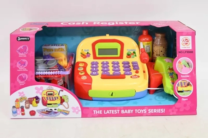 Children's cash register with calculator