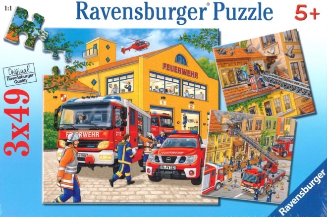 Ravensburger puzzle vatrogasci 3x49 dijelova