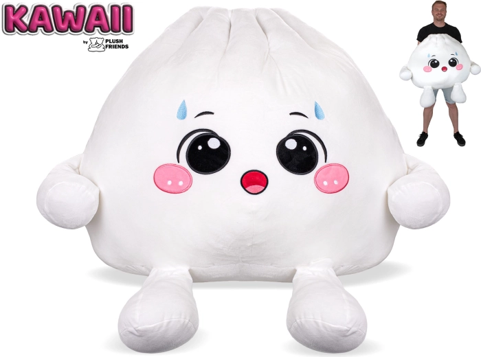 Plush Friends Kawaii Surprised Plush Bao Dumpling 60 cm