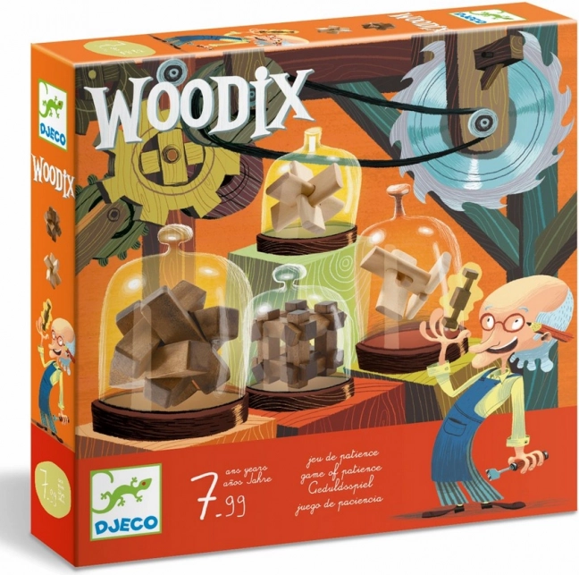 DJECO Woodix: Set 3D zagonetki 6 kom