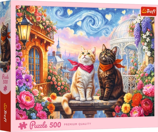 Puzzle 500 dijelova – Zaljubljene mačkice TREFL