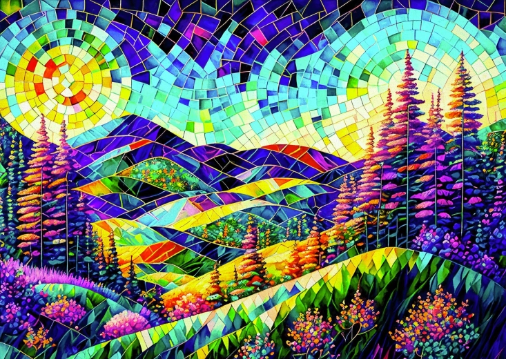 Enjoy puzzle Preko brda do zemlje snova 1000 dijelova