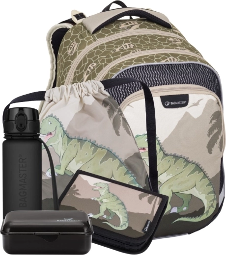 Bagmaster Lumi 24 large school set for first graders – dinosaur