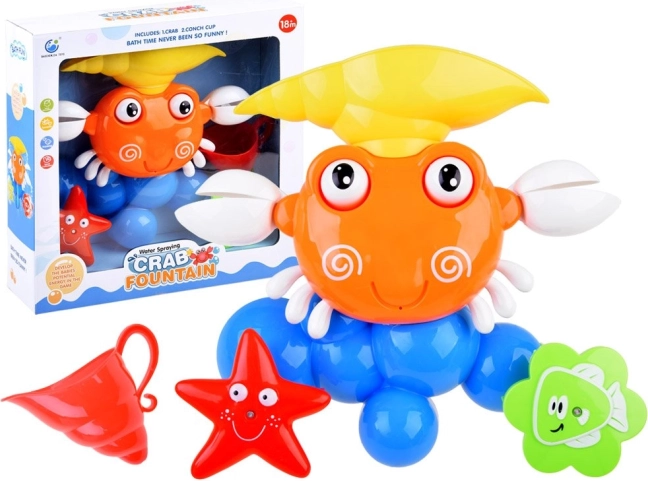 Vodena igračka za kadu – rak s fontanom na vakuumske čašice