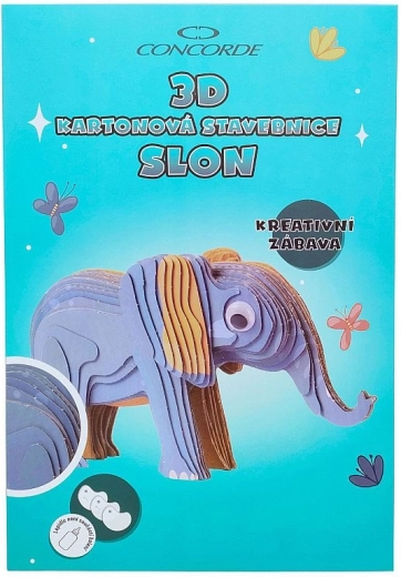 3D kartonski komplet za sastavljanje slona