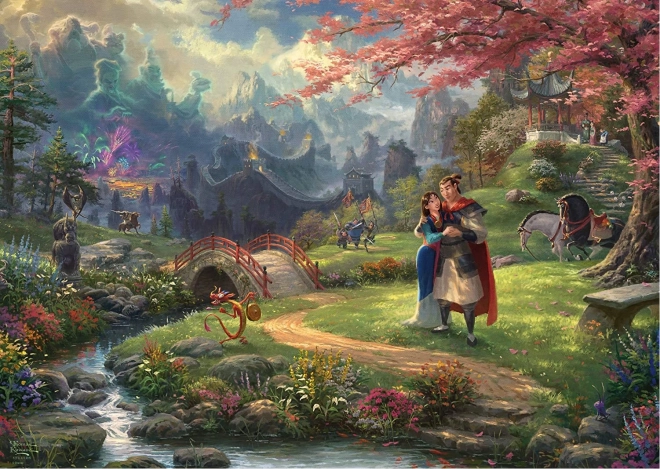 Puzzle SCHMIDT Mulan – Cvjetovi ljubavi, 1000 dijelova