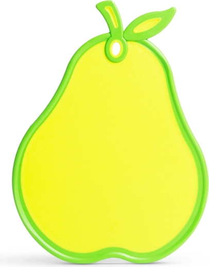 Pear-shaped plastic cutting board