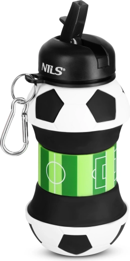 NILS Camp sklopiva silikonska bočica za djecu 550 ml nogomet