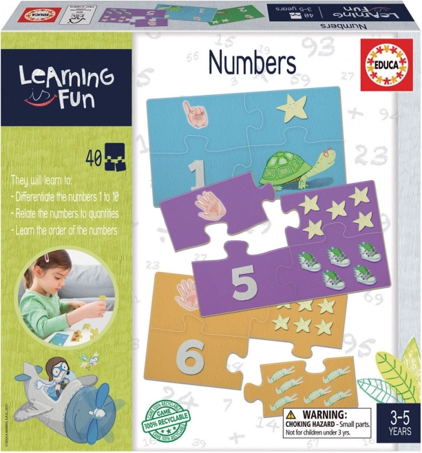Edukativne puzzle i igra Learning is Fun: brojevi