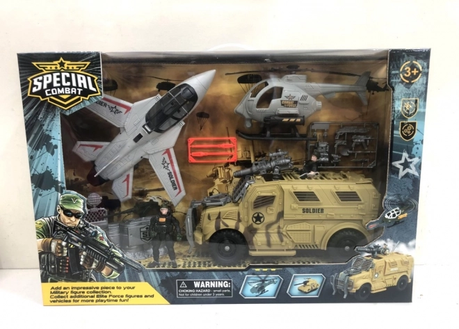 Veliki vojni set borbeni avion i borbena tehnička oprema